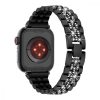 Apple Watch szíj (38/40/41/42mm(Series 10), Luxury rozsdamentes acél - fekete
