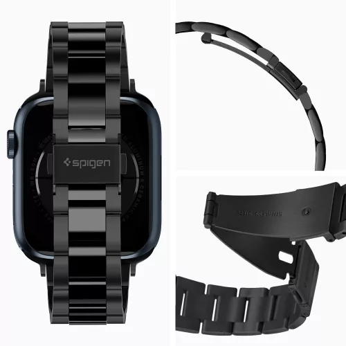 Spigen Modern Fit Apple Watch szíj 38/40/41/42mm(Series 10) - fekete