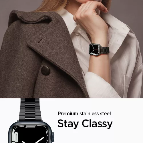 Spigen Modern Fit Apple Watch szíj 38/40/41/42mm(Series 10) - fekete