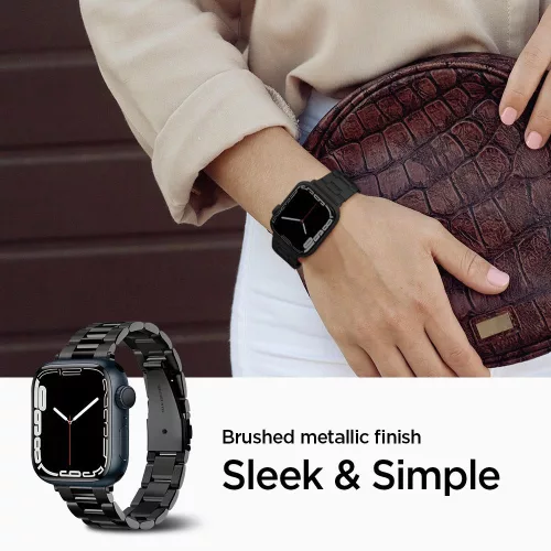 Spigen Modern Fit Apple Watch szíj 38/40/41/42mm(Series 10) - fekete