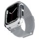 Spigen Metal Fit Pro Apple Watch tok és óraszíj  44/ 45 mm - ezüst