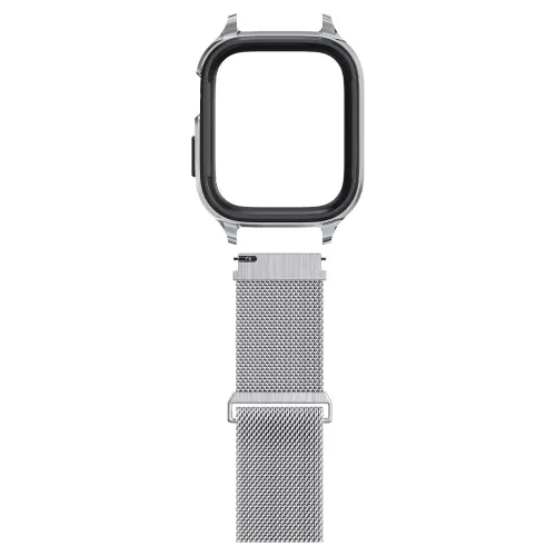 Spigen Metal Fit Pro Apple Watch tok és óraszíj  44/ 45 mm - ezüst