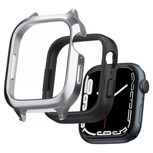 Spigen Metal Fit Pro Apple Watch tok és óraszíj  44/ 45 mm - ezüst