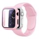 Apple Watch szíj, 41mm szilikon óraszíj és tok rózsaszín