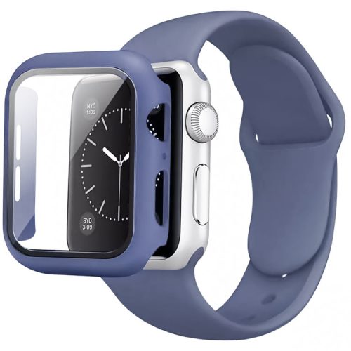 Apple Watch 41mm szilikon óraszíj és tok éjkék