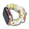Apple Watch (38/40/41/42mm(Series 10) Frilly Szövet szíj, Kivi mintás
