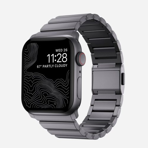 Nomad Aluminum Apple Watch óraszíj 42/ 44/ 45/ 49 mm Space Grey