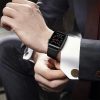 Apple Watch szíj (38/40/41/42mm(Series 10) Tech-Protect LeatherFit - fekete