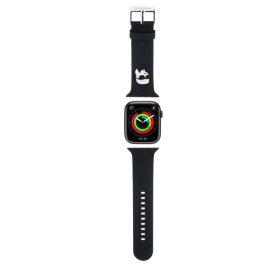   Apple Watch szíj 38/40/41/42mm(Series 10) Karl Lagerfeld Karl Head fekete