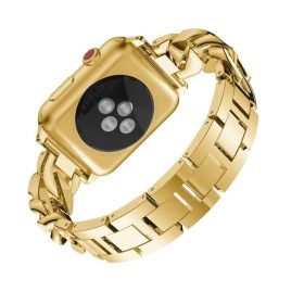  Apple Watch szíj 42/ 44/ 45/ 46 /49 mm Luxury V3 fém - gold 