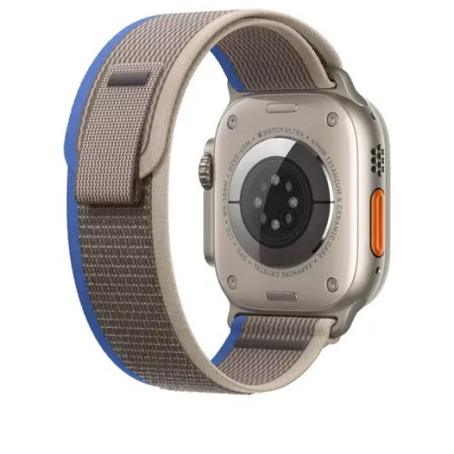 Apple Watch szíj 38/40/41/42mm(Series 10) Terep pánt kék-szürke