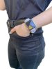 Apple Watch 38/ 40/ 41 mm Frilly Szövet szíj, levendula mintás