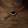 Apple Watch  szíj (38/40/41/42mm(Series 10) iCarer valódi bőr - sötétbarna