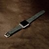 Apple Watch  szíj (38/40/41/42mm(Series 10) iCarer valódi bőr - sötétzöld 