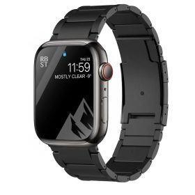 Titán Apple Watch szíj 38/40/41/42mm(Series 10) - fekete