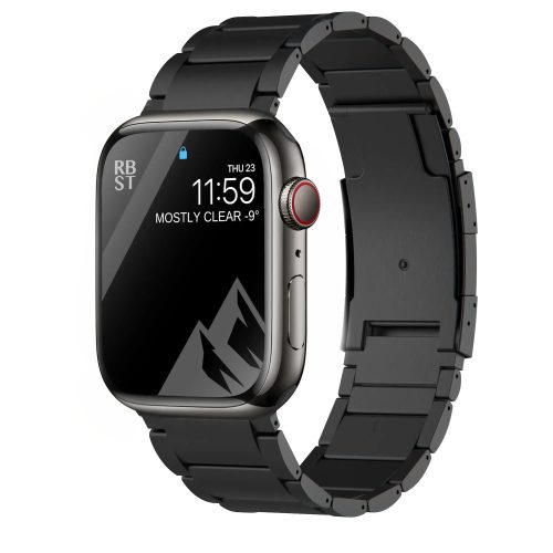 Titán Apple Watch szíj (38/40/41/42mm(Series 10) - fekete