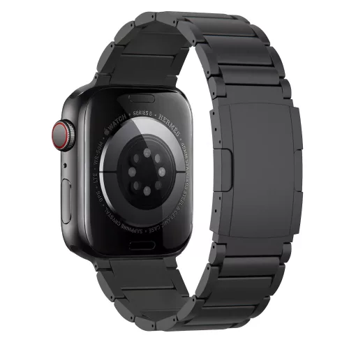 Titán Apple Watch szíj 38/40/41/42mm(Series 10) - fekete