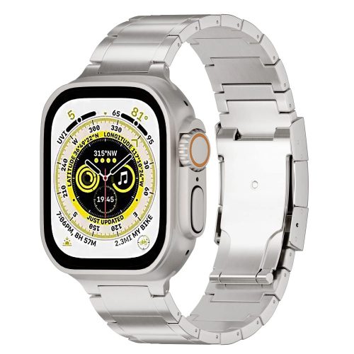 Titán Apple Watch szíj 42/ 44/ 45 / 49 mm - ezüst