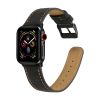Apple Watch szíj 42/ 44/ 45/ 46 /49 mm bőr - fekete