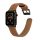 Apple Watch szíj 42/ 44/ 45/ 46 /49 mm bőr - világos barna
