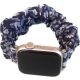 Apple Watch 42/ 44/ 45/ 46 /49 mm Frilly Szövet szíj, farmer kék mintás mintás