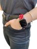 Apple Watch 42/ 44/ 45/ 46 /49 mm Frilly Szövet szíj, piros virágmintás