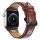 Apple Watch szíj (38/40/41/42mm(Series 10) Luxury bőr - vörös barna