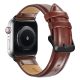 Apple Watch szíj (38/40/41/42mm(Series 10) Luxury bőr - vörös barna