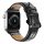 Apple Watch szíj (38/40/41/42mm(Series 10) Luxury bőr - fekete