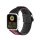 Apple Watch szíj (42/44/45/46/49mm) DuxDucis Strap Outdoor textil - fekete/piros