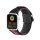 Apple Watch szíj (42/44/45/49mm) DuxDucis Strap Outdoor textil - fekete/piros