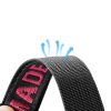 Apple Watch szíj (42/44/45/46/49mm) DuxDucis Strap Outdoor textil - fekete/piros