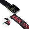 Apple Watch szíj (42/44/45/46/49mm) DuxDucis Strap Outdoor textil - fekete/piros