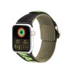 Apple Watch szíj (42/44/45/49mm) DuxDucis Strap Outdoor textil - fekete/zöld