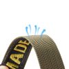 Apple Watch szíj (42/44/45/46/49mm) DuxDucis Strap Outdoor textil- sárga-zöld