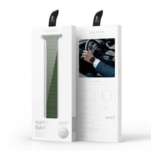 Apple Watch 42/ 44/ 45/ 49 mm piros Loop mágneses óraszíj, Dux Ducis