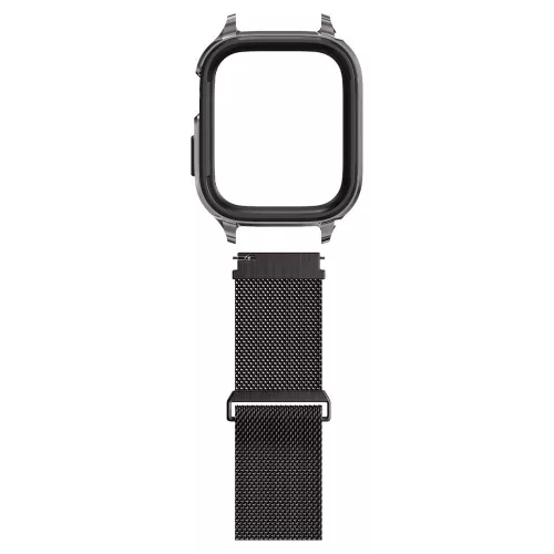 Spigen Metal Fit Pro Apple Watch tok és óraszíj 44/ 45 mm -fekete