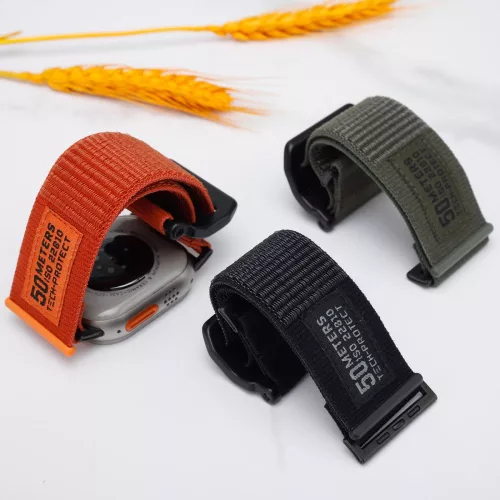 Tech-Protect SCOUT óraszíj, Apple Watch (42 / 44 / 45 / 49 mm) - fekete
