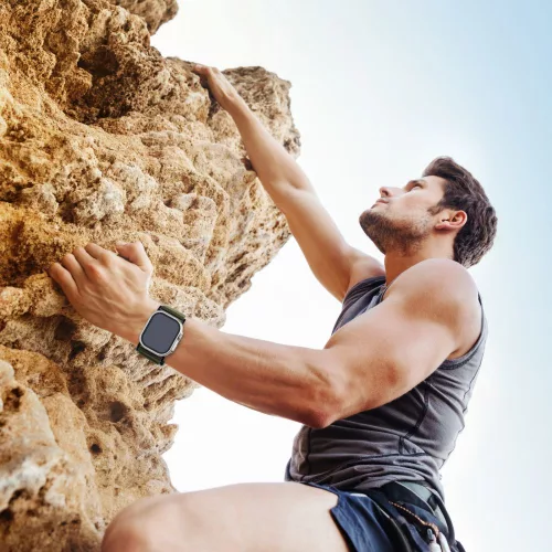 Tech-Protect SCOUT óraszíj, Apple Watch (42 / 44 / 45 / 49 mm) - fekete