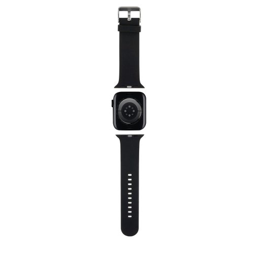Apple Watch szíj 38/40/41/42mm(Series 10) Karl Lagerfeld Karl and Choupette Head NFT - fekete