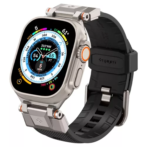 Spigen DuraPro Armor Apple Watch szíj  42/ 44/ 45/ 46 /49 mm - fekete