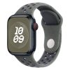 Apple Watch szíj, 38/ 40/ 41 mm, Öko - lélegző sport szilikon szíj -  cargo khaki