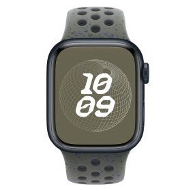   Apple Watch szíj, 38/40/41/42mm(Series 10), Öko - lélegző sport szilikon szíj -  cargo khaki