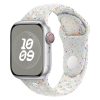 Apple Watch szíj, 42/ 44/ 45/ 46 /49 mm, Öko - lélegző sport szilikon szíj  - fehér
