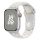 Apple Watch szíj, 42/ 44/ 45/ 46 /49 mm, Öko - lélegző sport szilikon szíj  - fehér