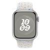 Apple Watch szíj, 42/ 44/ 45/ 49 mm, Öko - lélegző sport szilikon szíj  - fehér