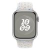 Apple Watch szíj, 42/ 44/ 45/ 46 /49 mm, Öko - lélegző sport szilikon szíj  - fehér
