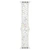Apple Watch szíj, 42/ 44/ 45/ 46 /49 mm, Öko - lélegző sport szilikon szíj  - fehér