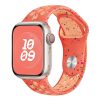 Apple Watch szíj, 42/ 44/ 45/ 49 mm, Öko - lélegző sport szilikon szíj  - narancssárga