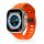 Apple Watch 4/5/6/7/8/SE/Ultra (42/44/45/49mm) Tech-Protect Iconband Line szíj narancs